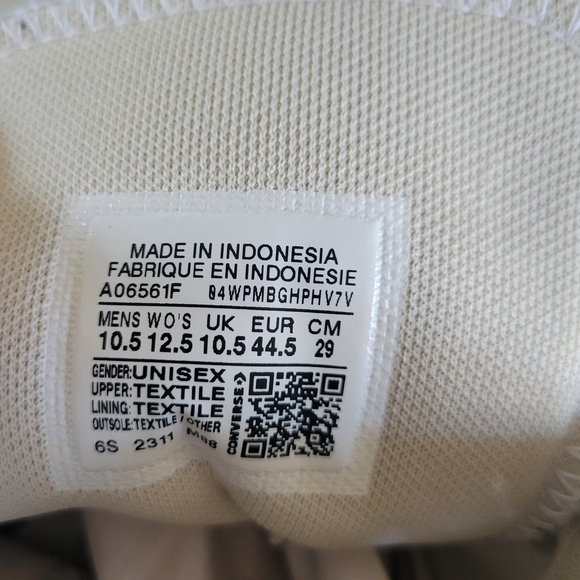 Men's High Top Converse All Star Light Gray Sneakers, Sz 10.5 - Picture 8 of 8